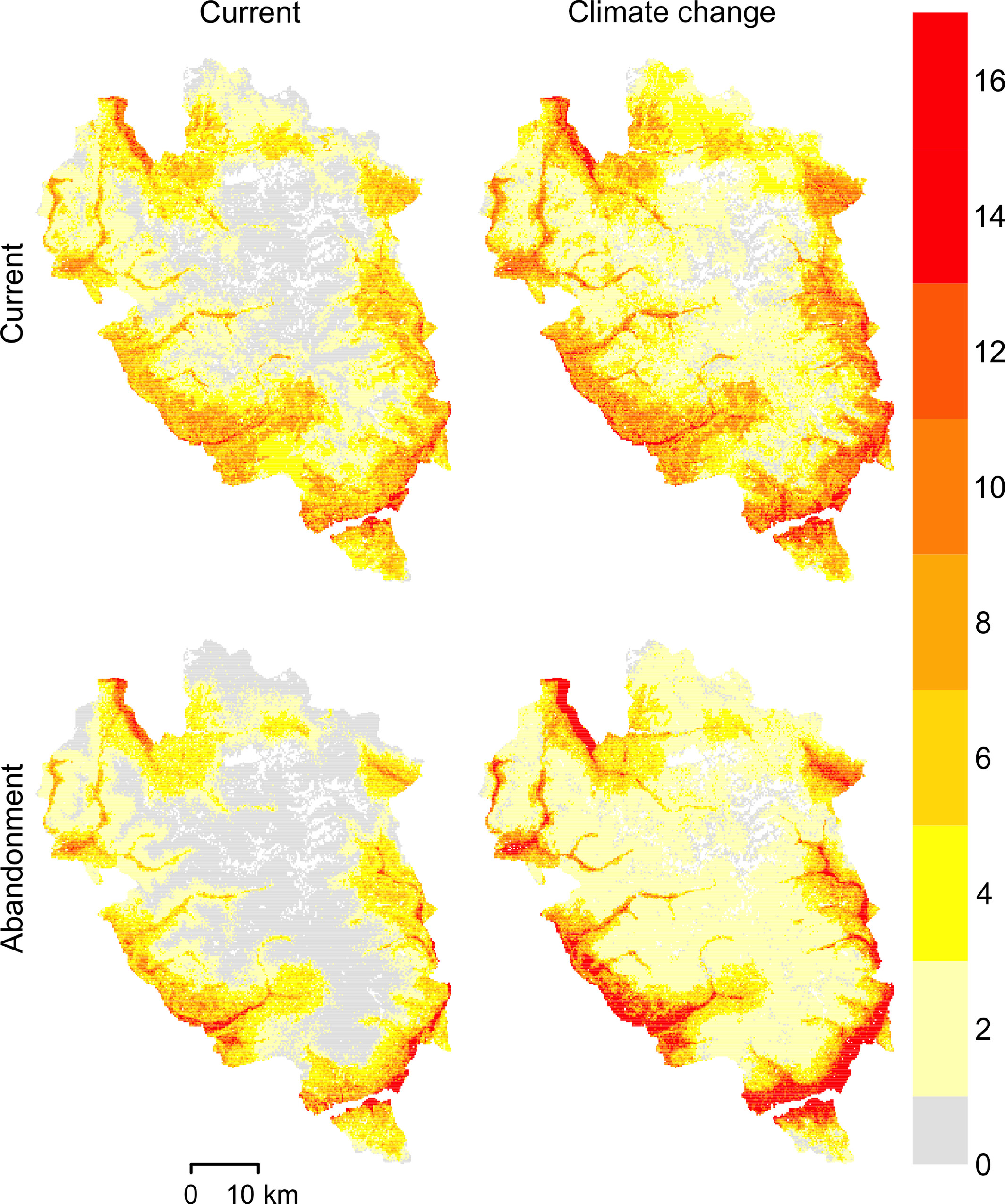 Simulating Plant Invasion Dynamics in Mountain Ecosystems under Global Change Scenarios